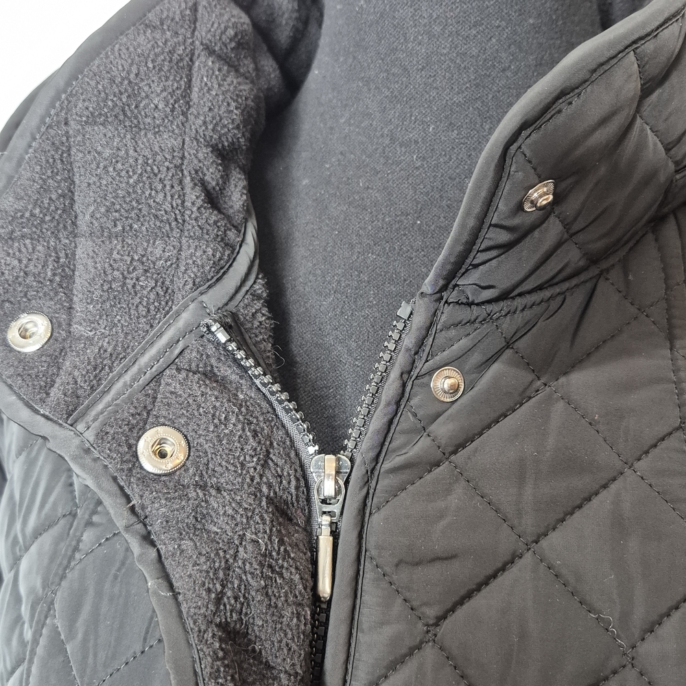 Coldwater Creek Quilted Hooded Coat in Black - Picture 8 of 16